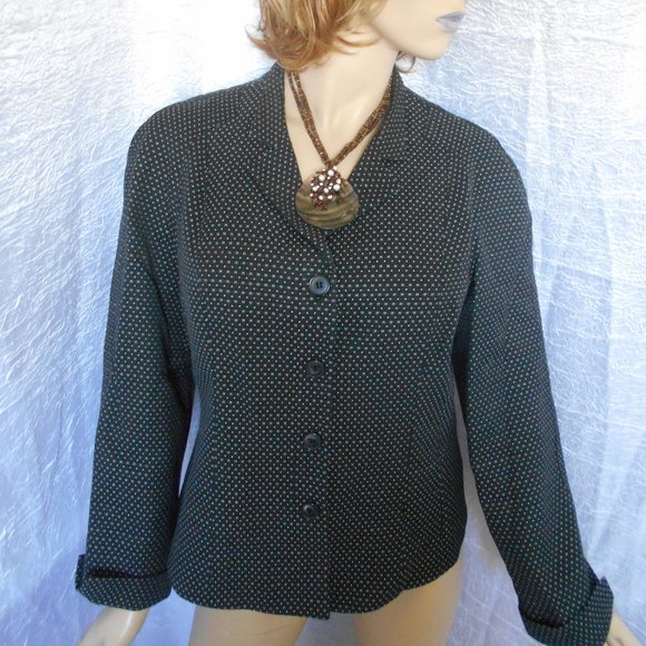 Jones New York Jackets & Blazers - JONES NEW YORK Flower Print Button Down Jacket 12